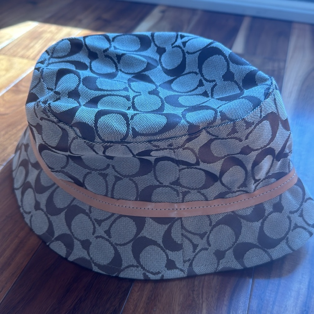 Coach (Vintage -2000s) New with Tags Signature Crusher Bucket Hat Size Med/Lrg - Picture 3 of 6